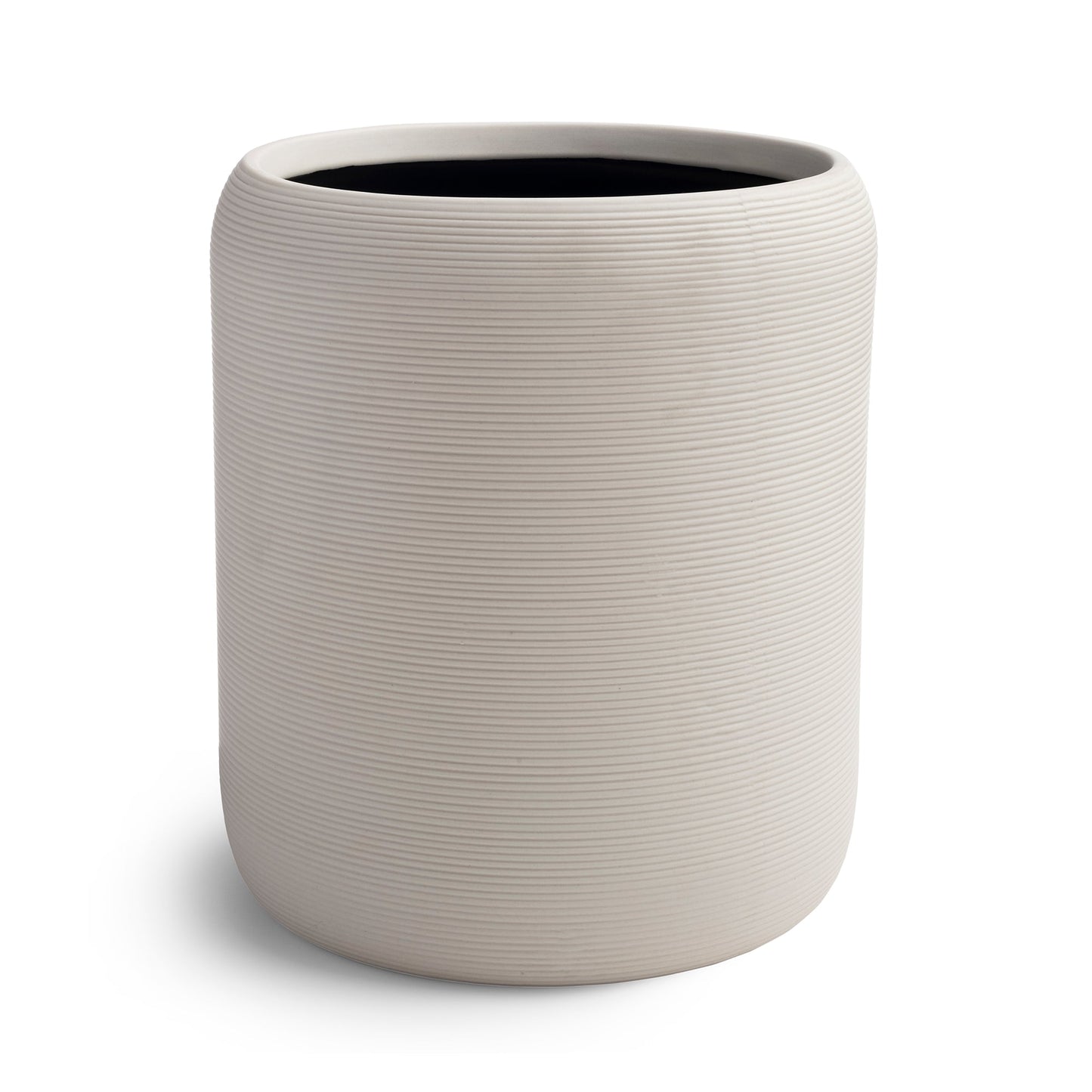 Ivory/Black|Waste Basket